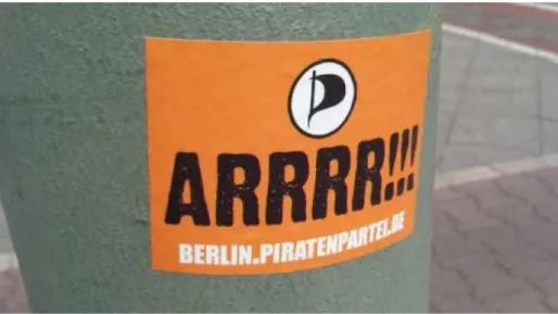 Figura 1: Publicidade – Piratas de Berlim/Divulgação (TORRENT FREAK, 2011)