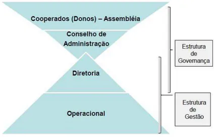 Figura 7 - Estrutura de administração em cooperativas 