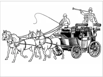 Figure 19 - Tooth movement performed by means of conventional orth- orth-odontic appliance, regardless of the type of bracket, might be compared  to forces transmitted by the reins placed on the head of a horse controlled  by a horseman who directly affect