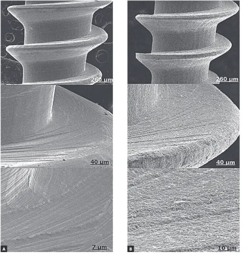 Figure 2 - Diagram showing the position of  smooth and rough mini-implants inserted in the  external buccal cortical bone and loaded with  NiTi springs