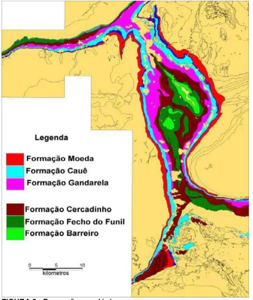 FIGURA 2 - Formações geológicas  Fonte: BRANDT, 2008