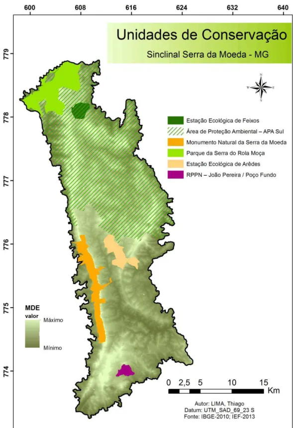 FIGURA 7 - Mapa Unidades de Conservação  – UC’s  Fonte: IBGE, 2010. 