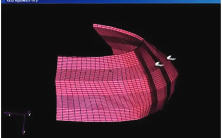 Figure 1 - Finite element model of enamel.