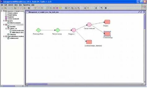 Figure 17: Tallis Composer – building a guideline flow diagram. 