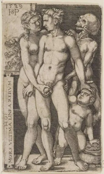 Figura 04. Hans Sebald Beham. A morte é a última linha das coisas, 1529. Museu Britânico 