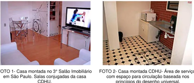 FOTO 1- Casa montada no 3° Salão Imobiliário  em São Paulo. Salas conjugadas da casa 