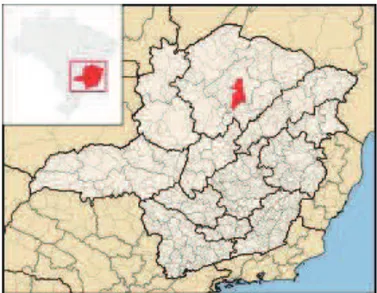 FIGURA 2 -  Mapa do município de Montes Claros. 