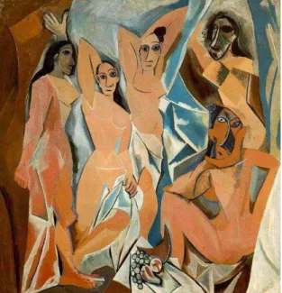 Figura 08 - Les Demoiselles D'Avignon (1907) - Pablo Picasso  Fonte: The Museum of Modern Art (MoMA) 
