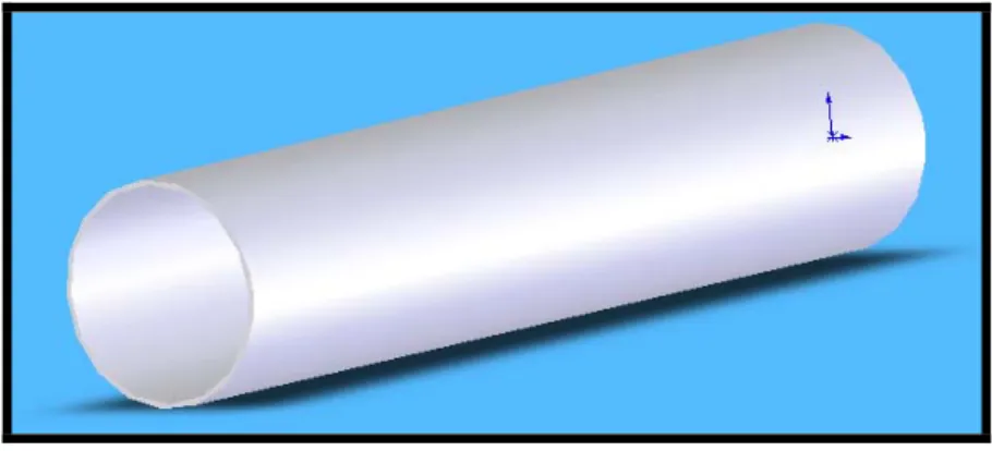 Figura 3.2: Tubo íntegro de aço 1010 utilizado nas tubulações industriais. 