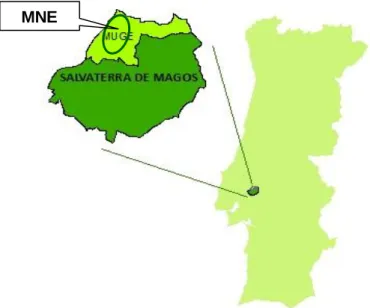 Figura 10. Localização da área de estudo  – Mata Nacional do Escaroupim (fonte: Atlas do  Ambiente, 1980) 