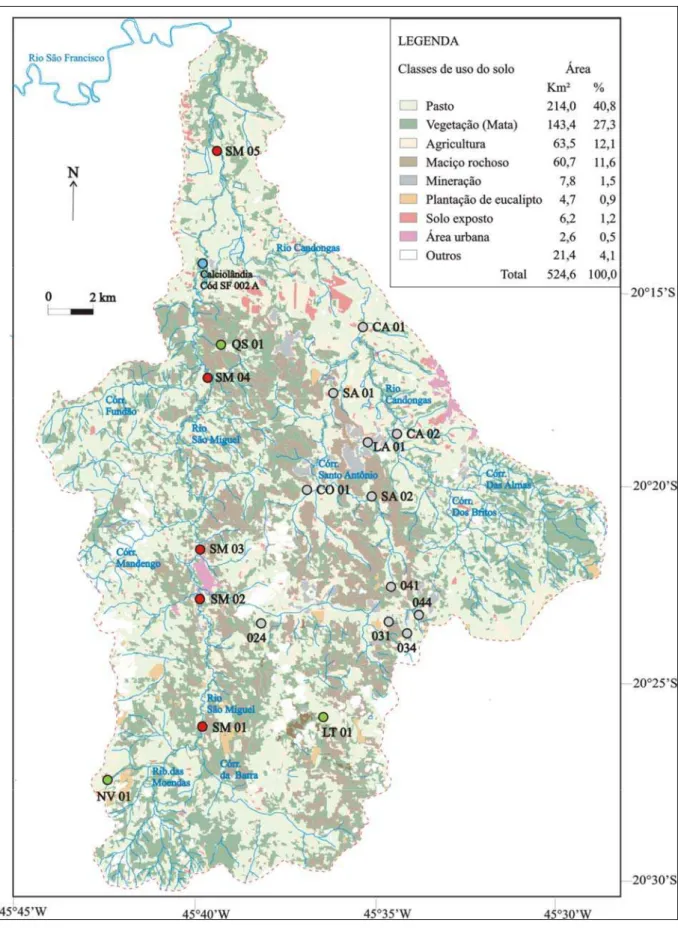 FIGURA 6 - Mapa de uso do solo da bacia hidrográfica do rio São Miguel  Fonte: CHEREM (2006) 