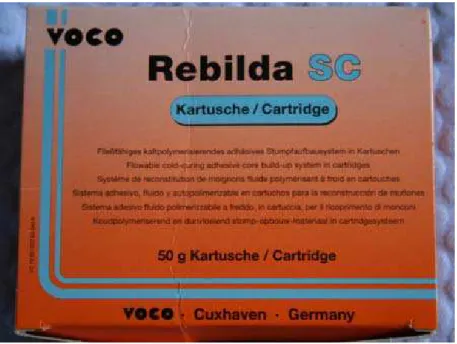 FIGURA 2 - Tubo de resina, ponta e seringa aplicadora auto-mistura  Fonte: Pesquisa do autor/2006