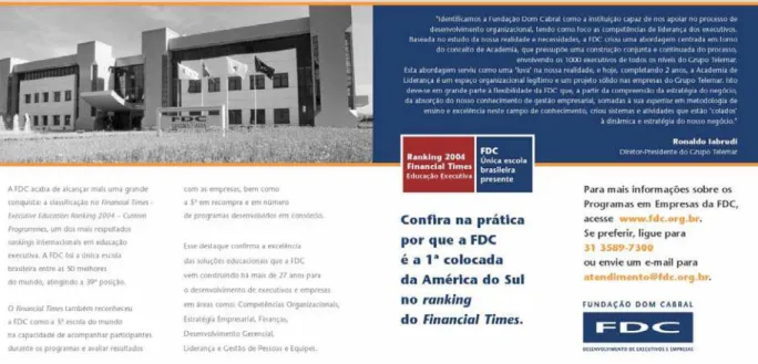 FIGURA 3 – Anúncio da FDC                                                                      FONTE: Acervo FDC 