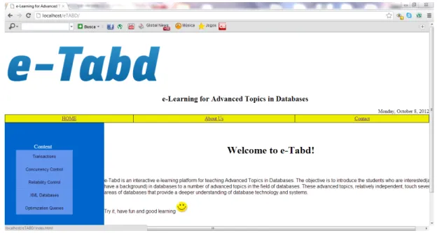 Figura A.1: Welcome to e-Tabd