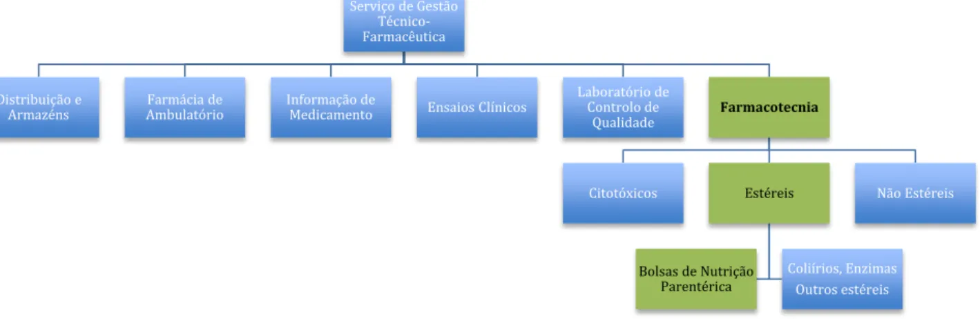 Figura 1.1 – Equipas do Serviço de Gestão Técnico-Farmacêutica 