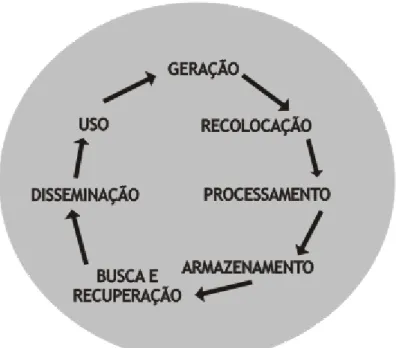 Figura 2: Ciclo da informação (ROJAS, 2006) 