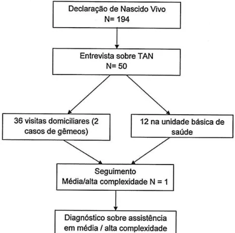 Tabela 1. Risco e tipo de risco para deficiência auditiva, (N=50) RISCO E TIPO DE RISCO
