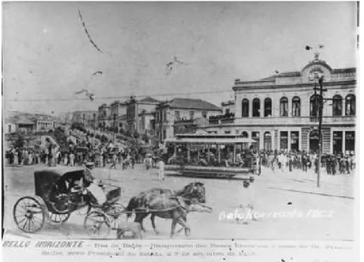 Figura 07: BELLO HORIZONTE – Rua da Bahia – Inauguração dos Bonds Electricos e 