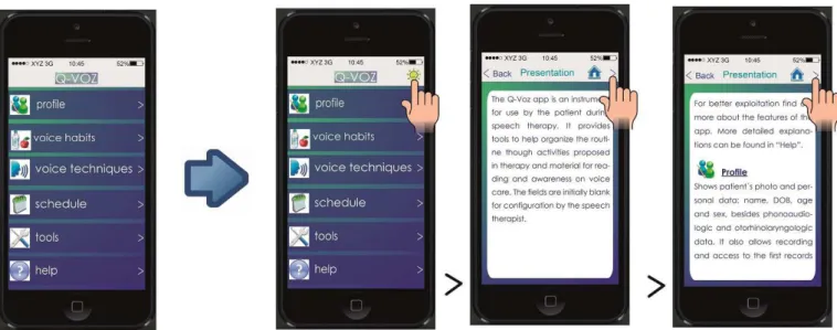 Figure 1. Modification to the prototype app: new button on Start Screen for accessing tutorial content