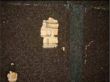 Figura 19- Ferrugem das latas em contato com o  carpete (piso do acervo) 