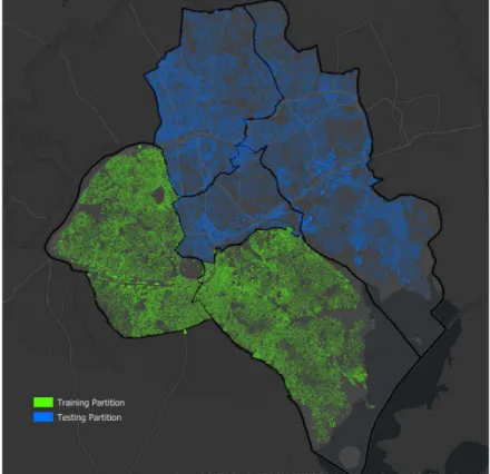 Figure 6: Partitions of the city of Kampala 