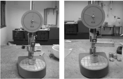 Figura 3-10. Equipamento: cone de penetração para o ensaio de limite de liquidez  3.3.5  Absorção do Agregado Reciclado De RCD 