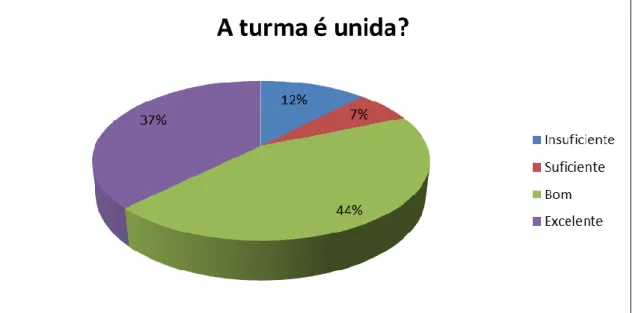 Gráfico 7 – Coesão da turma 