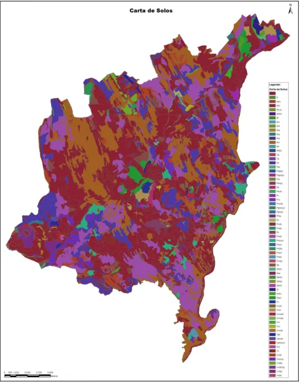 Figura 3 - Carta de solos do concelho de Alandroal (Fonte: CMA)