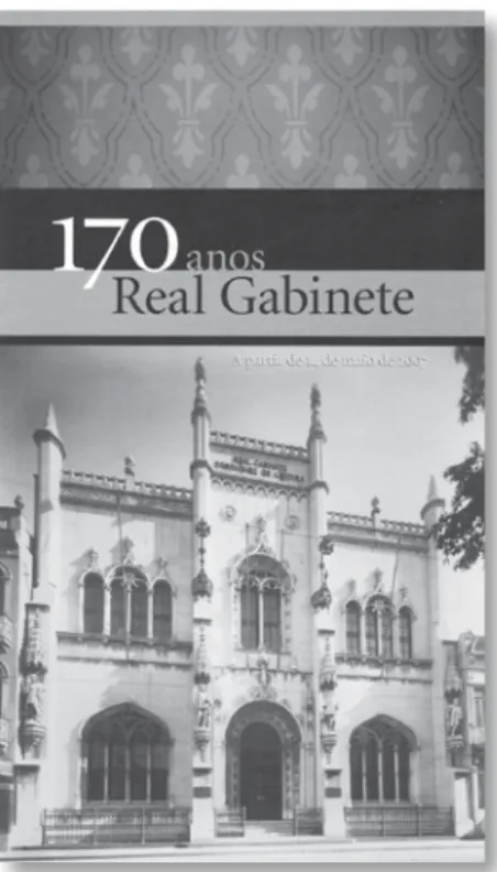 Figura n.º 2 – Anúncio da celebração dos 170 anos do Real  Gabinete Português de Leitura no Rio de Janeiro, 2007.