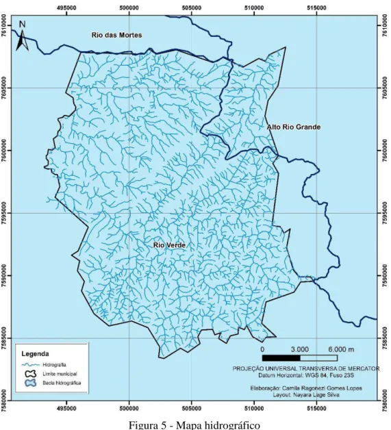 Figura 5 - Mapa hidrográfico 