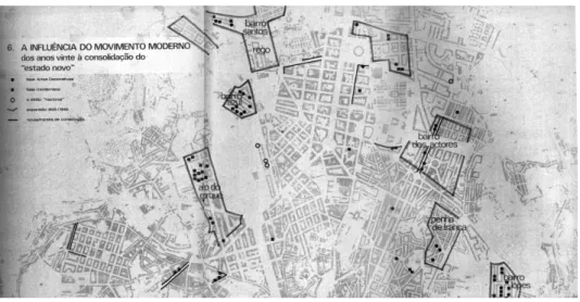 Fig. 6: A Influência do Movimento Moderno. In Evolução das Formas de Habitação Pluri-Familiar na Cidade de Lisboa 