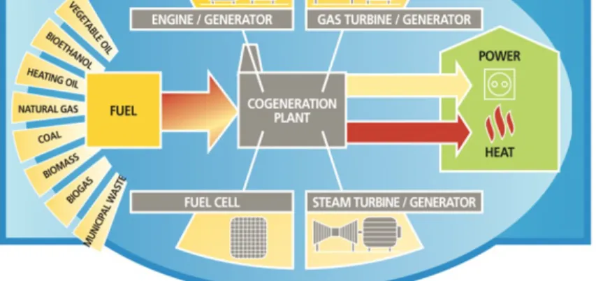 Fig. 1 The cogeneration principle [4].