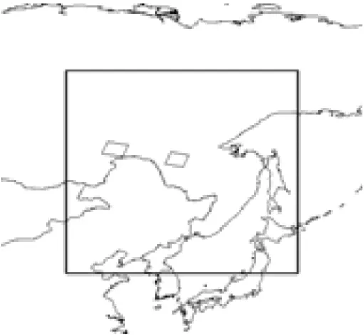 Figure 3. Study area of Eastern Siberia / Northeastern China showing the location of the two Landsat scenes  used for validation
