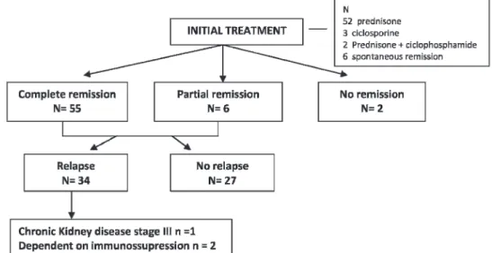 Figure 1 - Outcome after initial treatment.