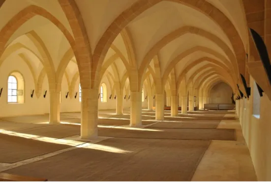 Fig. 5 – Ala dos irmãos conversos, Abadia de Claraval (Clairvaux). 