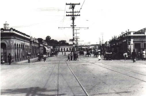 Figura 5 - Praça Vaz de Melo em 1930, demolida para dar lugar ao complexo viário