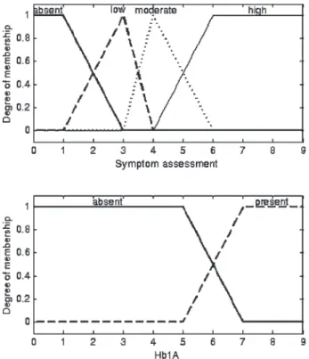 Figure 2 - Linguistic terms used in the model output sets.