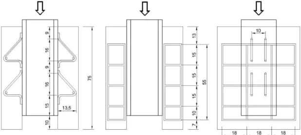 Figura 4.2 – Posicionamento do conector e da armação da laje em relação ao perfil  metálico