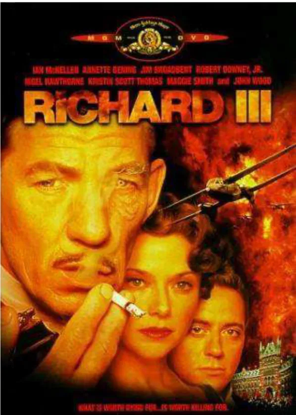 FIGURA 5.  Capa do DVD Richard III. 1995. Dirigido por Richard Loncraine.  MGM,1995 