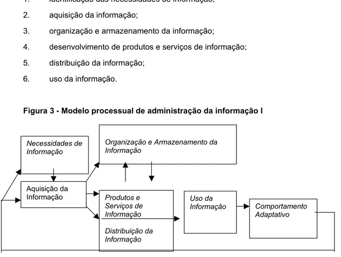 Figura 3 - Modelo processual de administração da informação I 