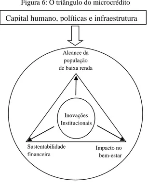 Figura 6: O triângulo do microcrédito 