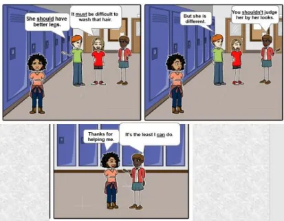 Figure 2: Comic strip created by students in activity 1.4. 