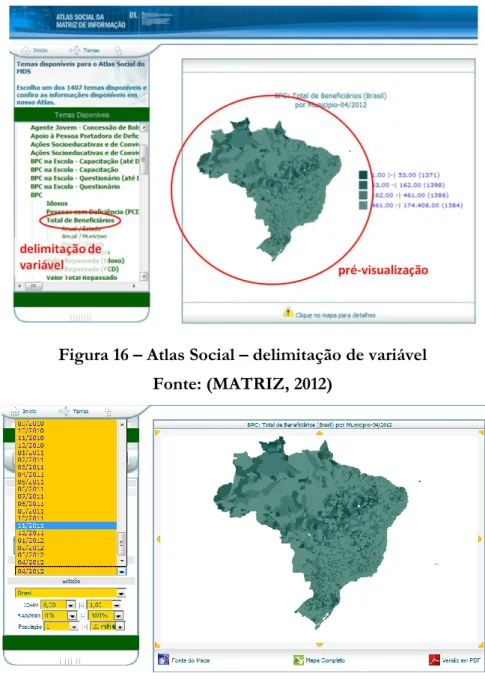 Figura 17 – Atlas Social – delimitação de temporalidade  Fonte: (MATRIZ, 2012) 