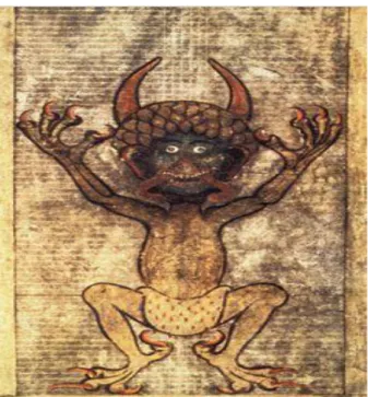 Figura 1.1 – A Besta Infernal, representação do Diabo no Código de Gigas.