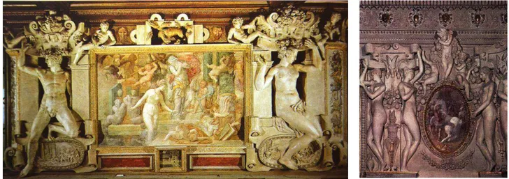 FIGURA 8: Decoração em estuque executada por Francesco Primaticcio e Rosso Fiorentino para o castelo  de Fontainebleau  – século XVI