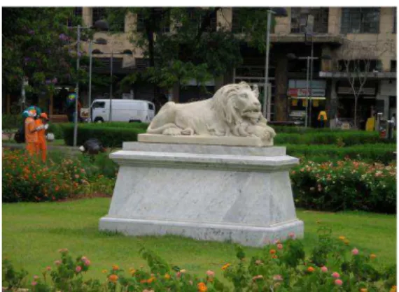 Figura 5  – Réplica da Estátua Tigres                 Figura 6 – Réplica da Estátua Leões 