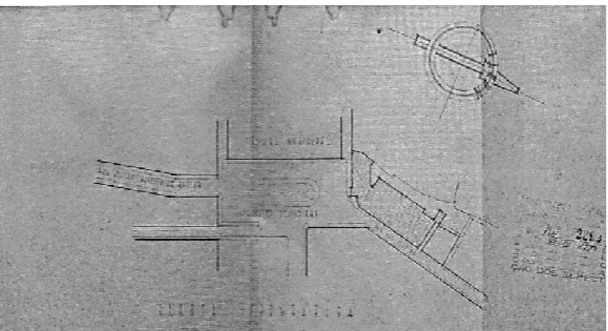 Fig. 4.14 – Planta de implantação do Teatro Cine da Covilhã para o projecto  de licenciamento em 1954
