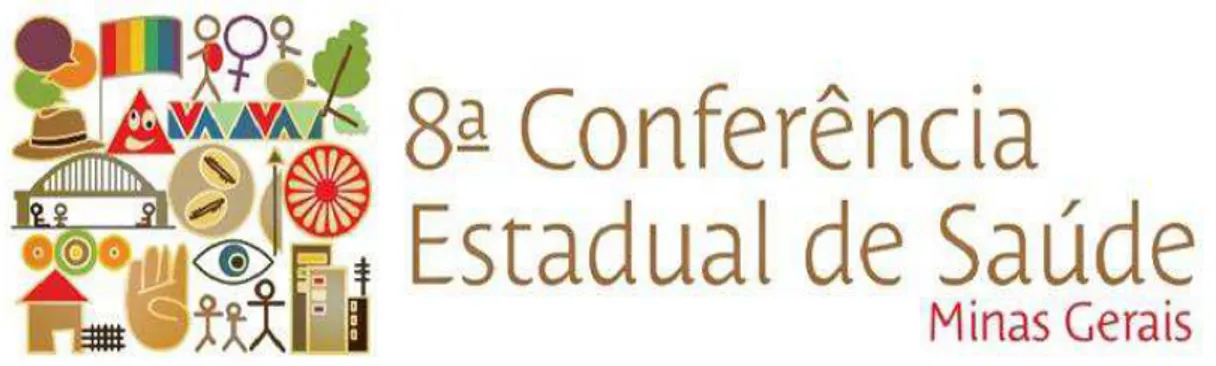 Figura 9: Logomarca da 8ª Conferência Estadual de Saúde de Minas Gerais. 