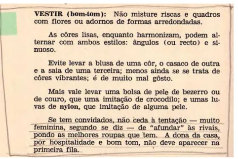 Figura 25 – Verbete do Dicionário do Lar, 1966, vol. ABA-CAP, p.198. 