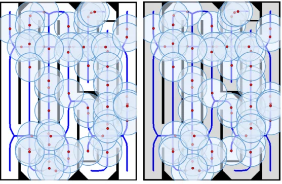 Figure 4.5: Initial population, its covered and uncovered region.
